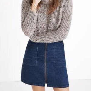 Madewell 32 Denim Skirt With Zipper